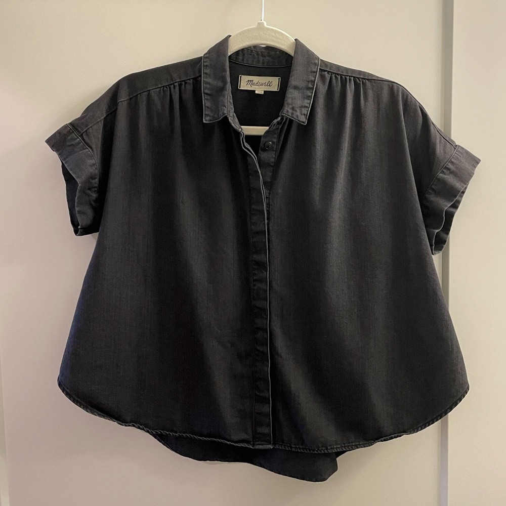 Madewell cropped button down